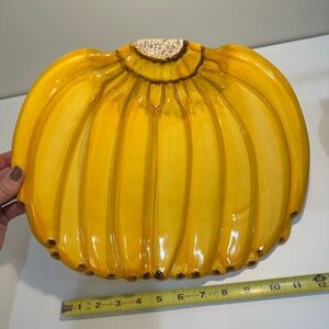 Collectible Ceramic Serving Dish BANANA Plate 11”x13”